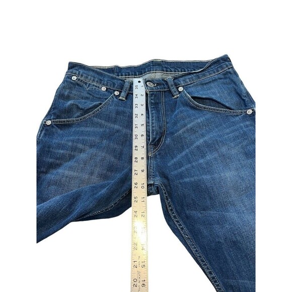 Levi's 514 Straight Denim Jeans Men's Size 32 X 30 Dark Wash - Cool Pockets - Picture 9 of 11